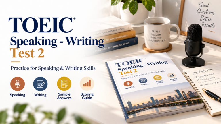 TOEIC Speaking - Writing Test 2