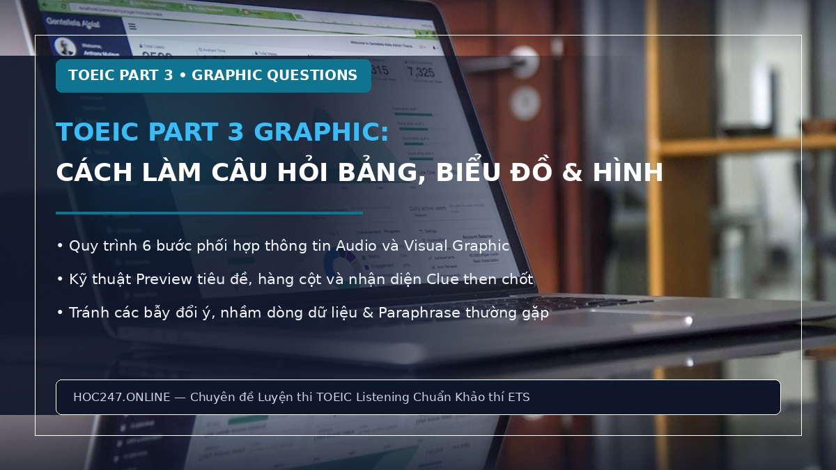 Cách làm câu hỏi Graphic trong TOEIC Part 3