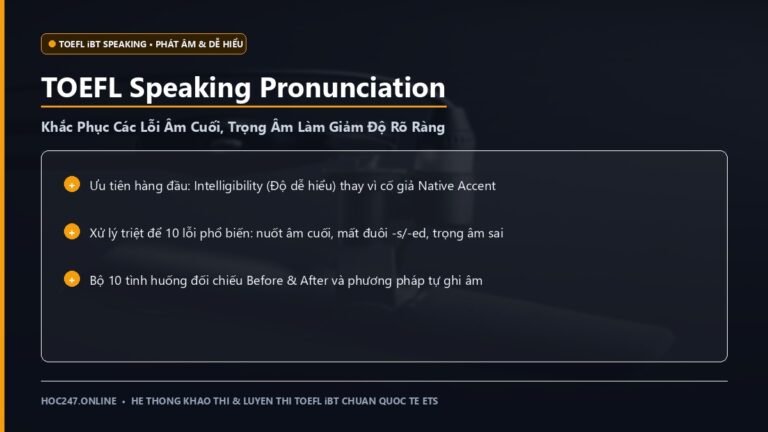 Các lỗi phát âm TOEFL Speaking