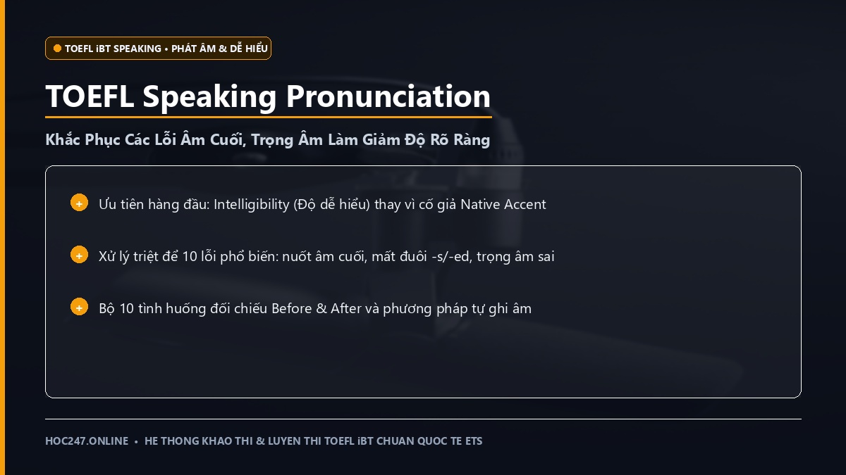 Các lỗi phát âm TOEFL Speaking