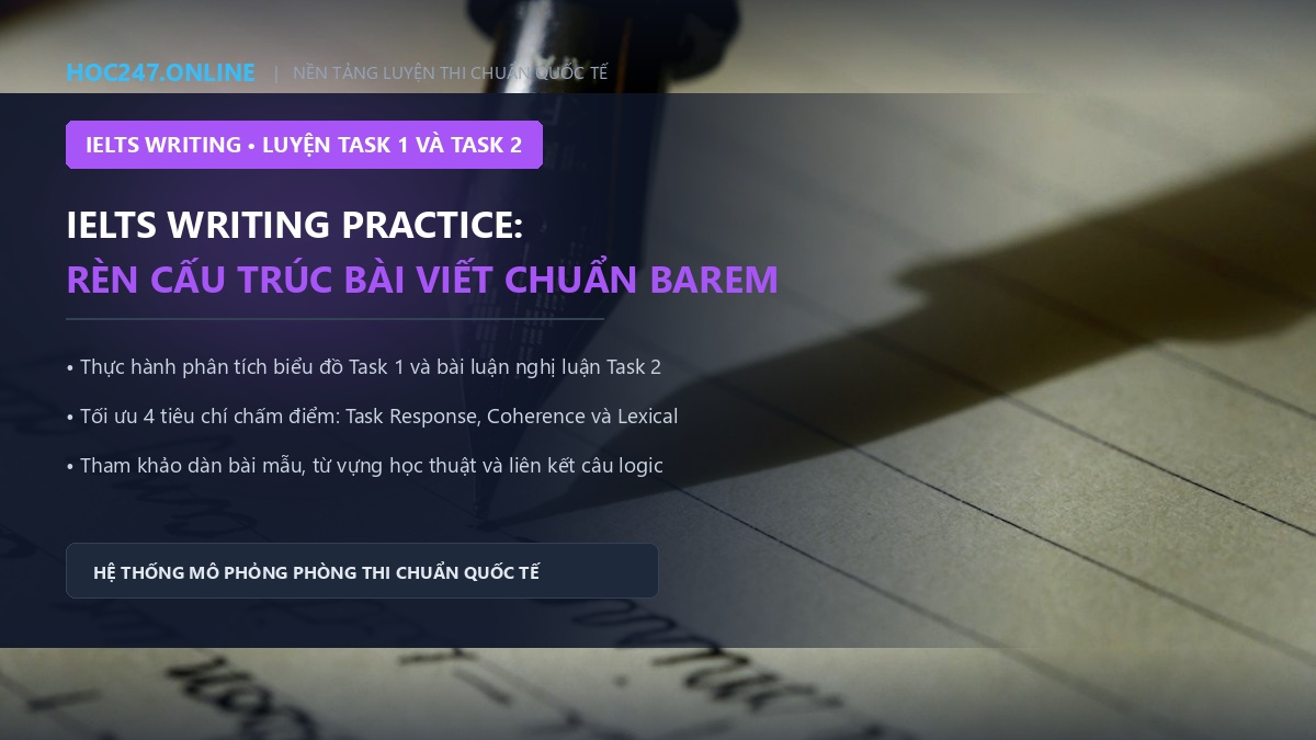 IELTS Writing Practice – Luyện IELTS Writing Task 1 và Task 2