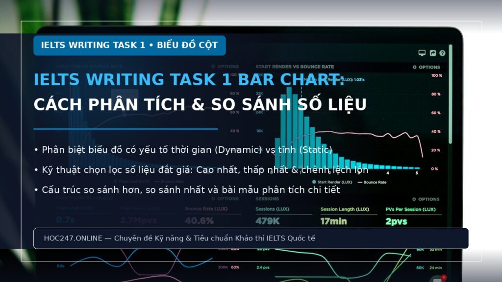IELTS Writing Task 1 Bar Chart – cách phân tích và so sánh số liệu