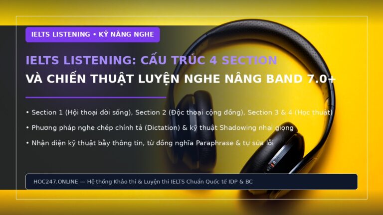 IELTS Listening – cấu trúc và phương pháp luyện nghe nâng band điểm