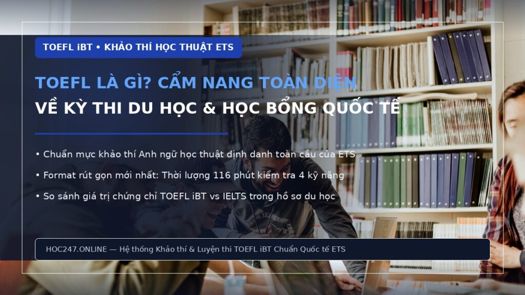 TOEFL là gì – cẩm nang toàn diện về bài thi TOEFL iBT học thuật