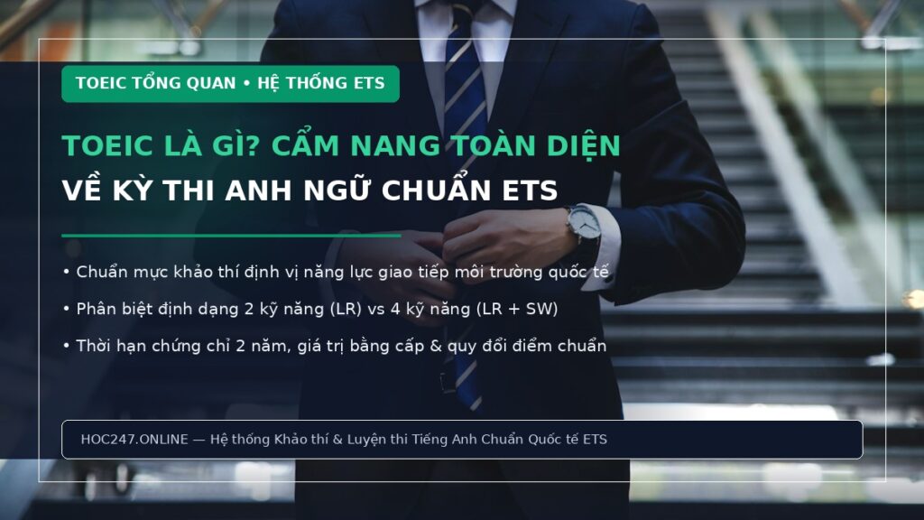 TOEIC là gì – cẩm nang toàn diện về kỳ thi tiếng Anh chuẩn ETS