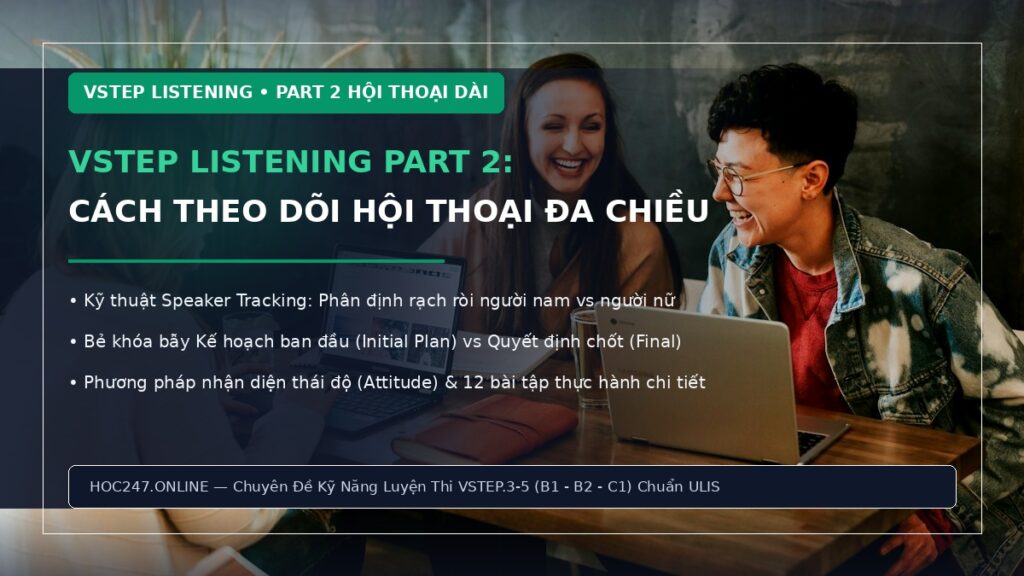 Hướng dẫn VSTEP Listening Part 2