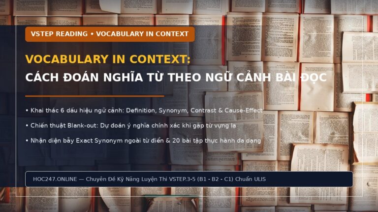 Cách đoán nghĩa từ trong VSTEP Reading