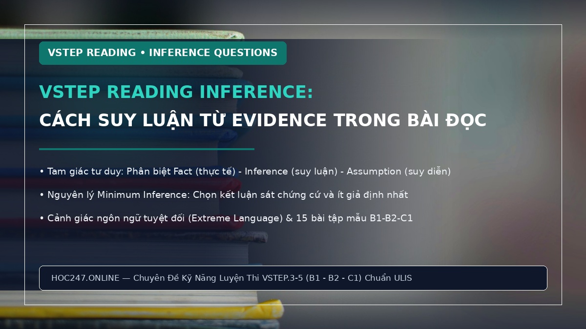 Cách làm câu hỏi suy luận Inference trong VSTEP Reading