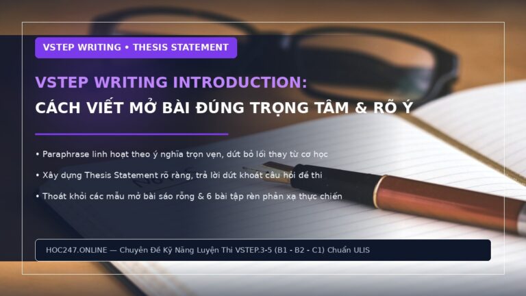 Cách viết mở bài VSTEP Writing Task 2