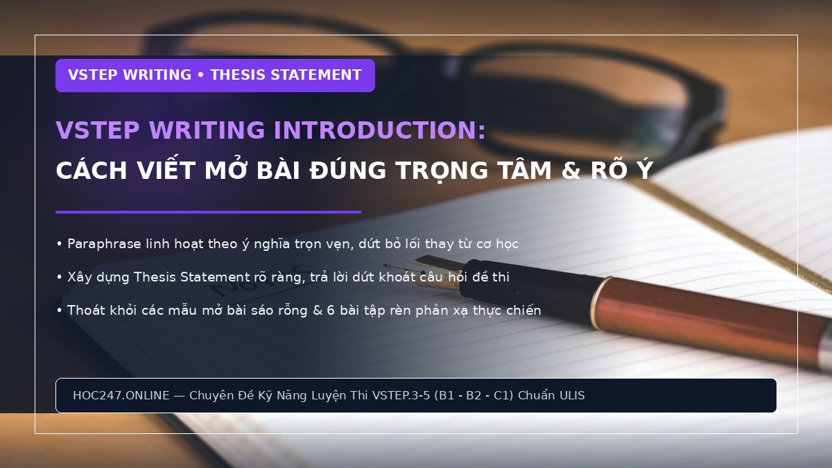 Cách viết mở bài VSTEP Writing Task 2